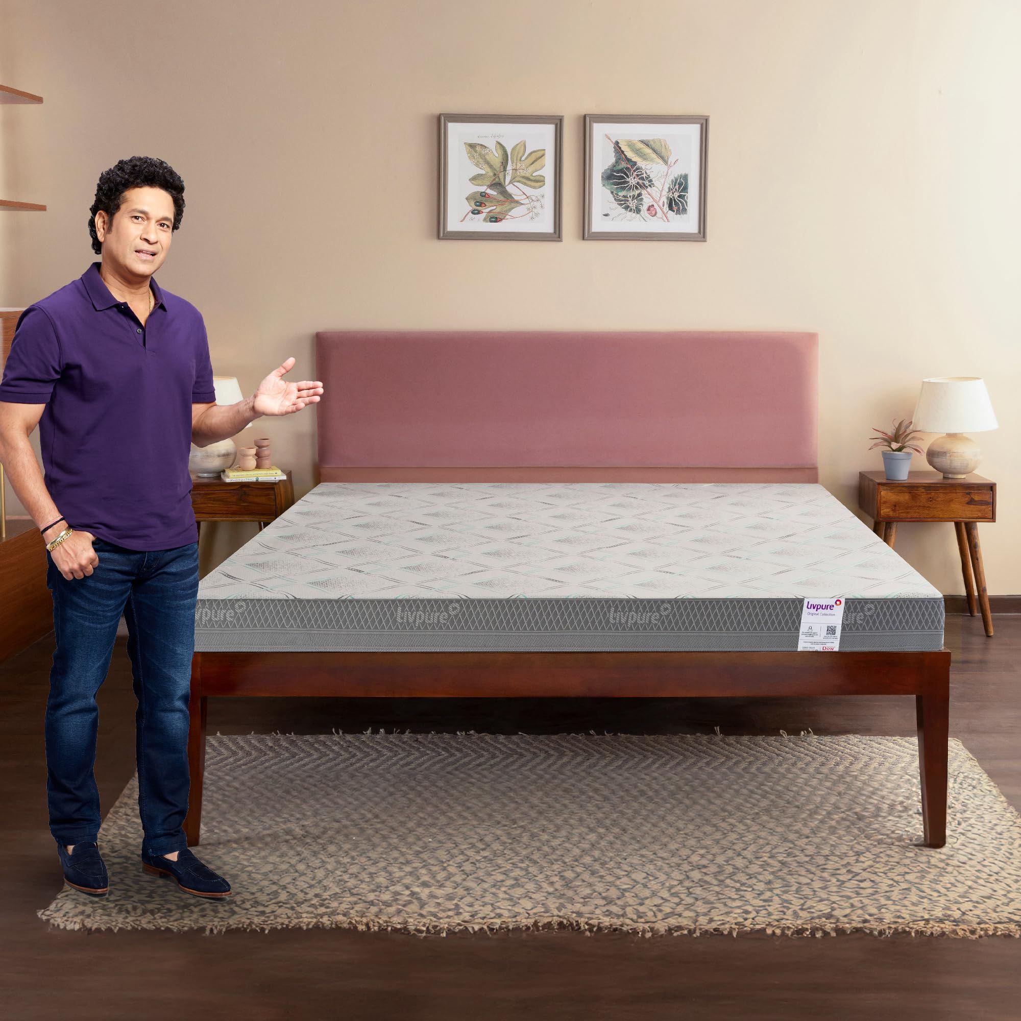 Livpure Smart Ortho CURVX Memory with S-Shaped HR Foam Mattress| 5D SleepTech Crafted Zones | ComfortScience US Tech Foam