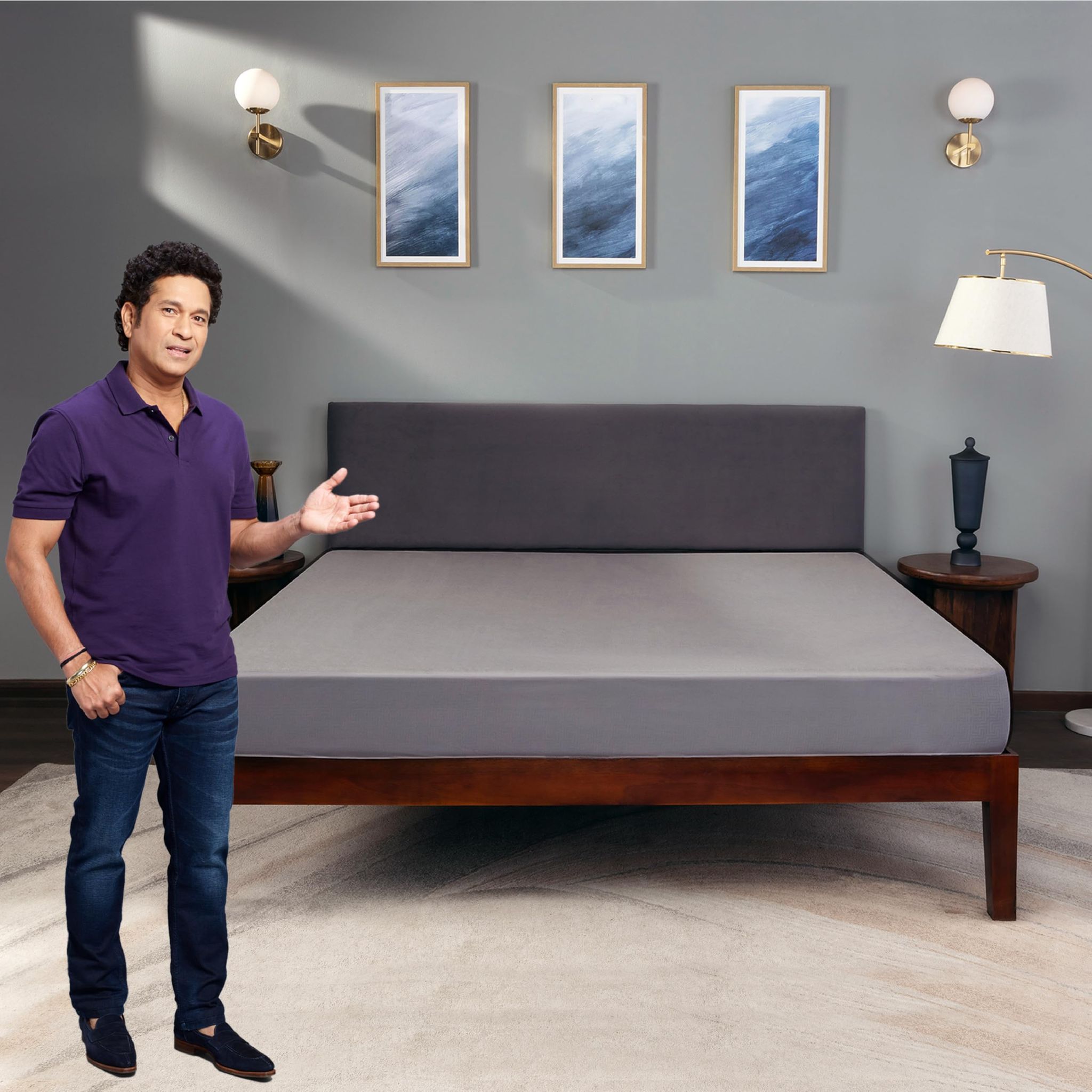 Livpure Smart Fitted Double Size Waterproof Terry Cotton Mattress Protector