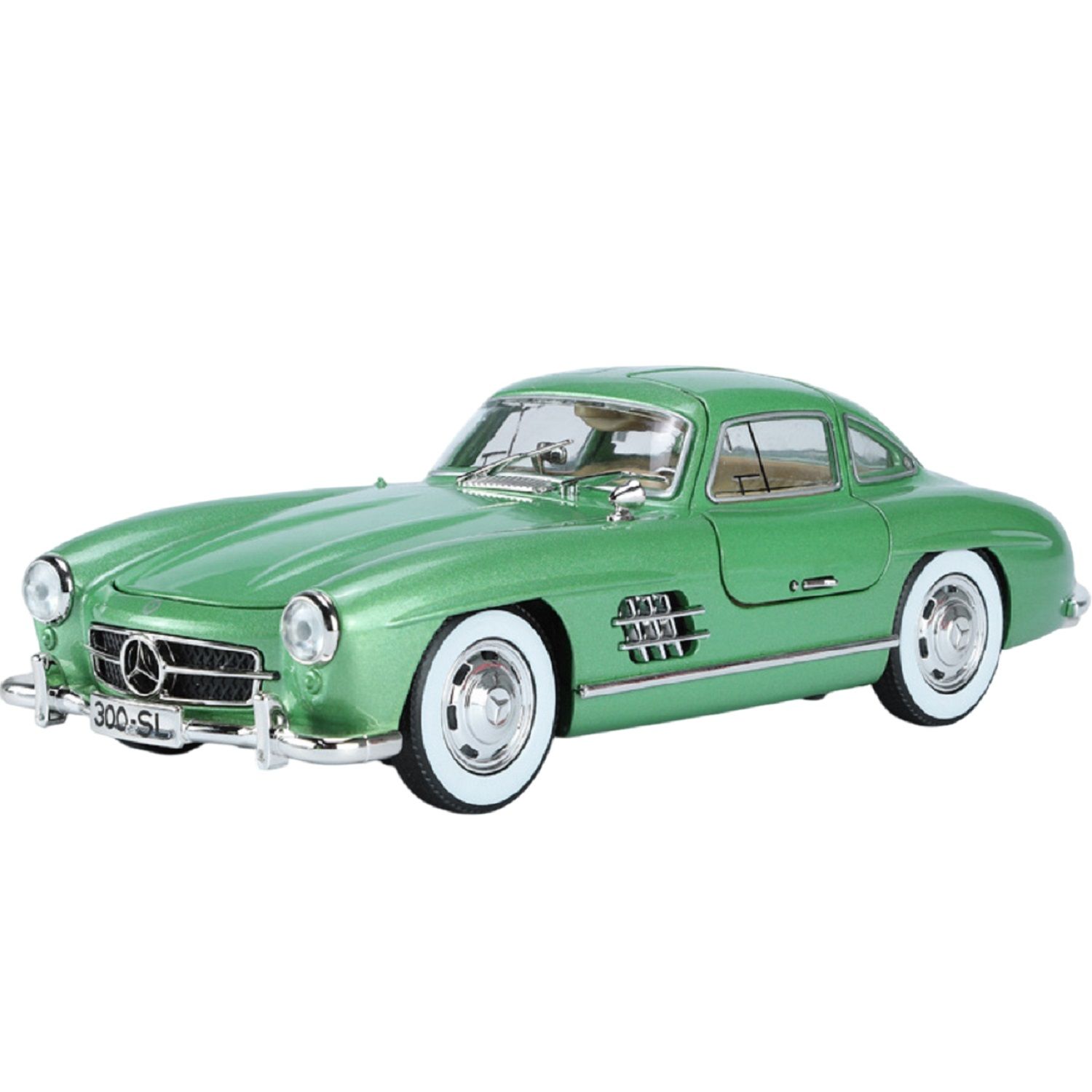 KTRS ENTERPRISE 1:24 Alloy Metal Pull Back Die-cast Car Model Car Pull Back car Super car with Openable Doors with Sound and Light Doors & Light Music Boys Toys(Mercedes Benz 300SL 124)
