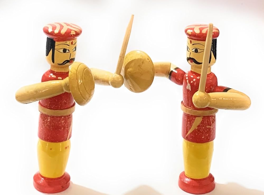 Dancing Dhol Drummers - Set of 2