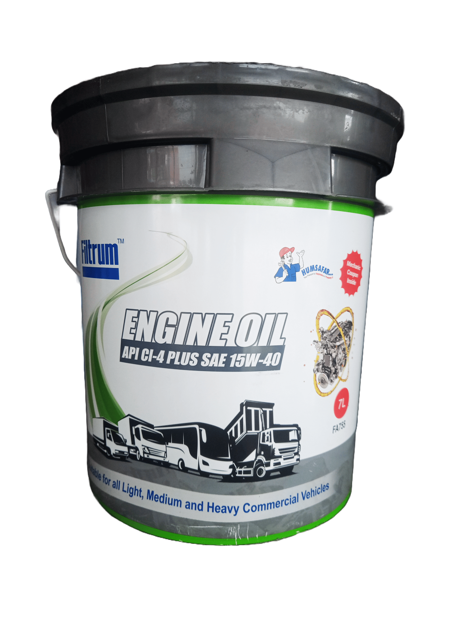 Filtrum Engine Oil API CI-4 Plus SAE 15W-40, 7L