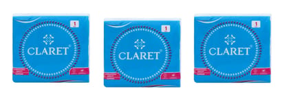 Claret Soft Sky Blue Paper Napkins - 27x30cm, 80 Sheets, 1-Ply, Highly Absorbent, Pack of 3 | Virgin Paper Disposable Tissue for Family Daily Use Claret Soft Sky Blue Paper Napkins - 27x30cm, 80 Sheets, 1-Ply, Highly Absorbent, Pack of 3 | Virgin Paper Disposable Tissue for Family Daily Use
