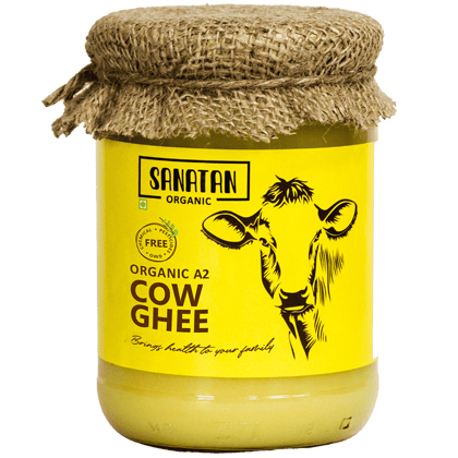Sanatan Organic A2 Certified Organic Pure Desi Cow Ghee - 500 ml Sanatan Organic A2 Certified Organic Pure Desi Cow Ghee - 500 ml