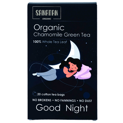 Sanatan Organic Chamomile Good Night Green tea- 20 sachets Sanatan Organic Chamomile Good Night Green tea- 20 sachets