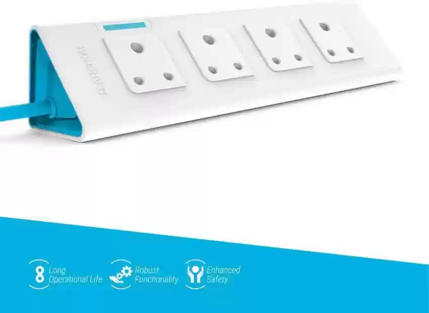 ANCHOR Spike Guard - 22061 4 Socket Extension Boards (White, 1.5 m)