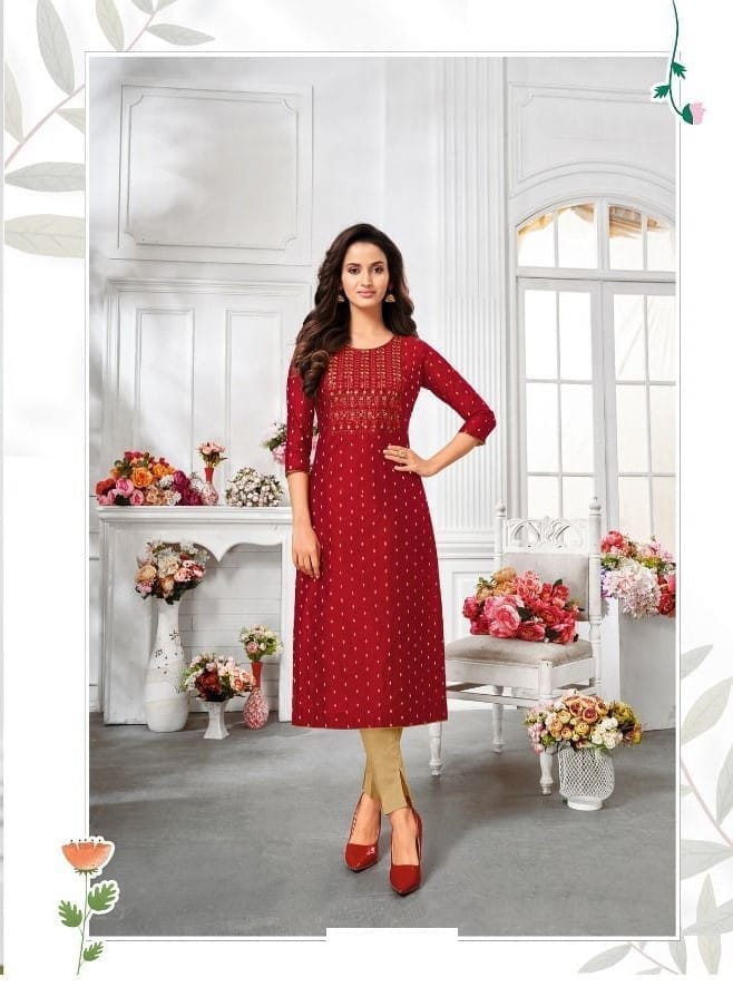 Modal Silk All Over Butti Kurti 40001