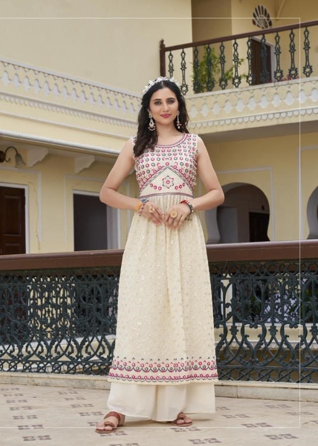 Classy looking Pure Georgette Palazzo Sets 1004