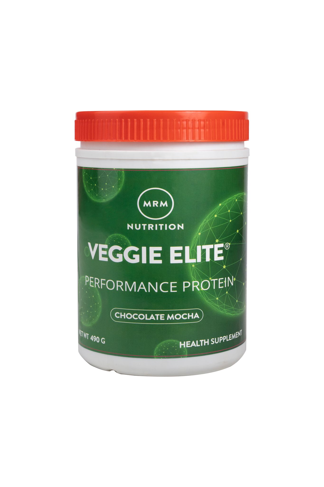MRM Veggie Elite Performance Protein Powder, Chocolate Mocha, 490g