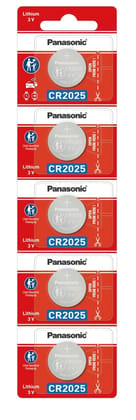 Panasonic CR-2025 Lithium Button Coin Cell Batteries - Pack of 50 Panasonic CR-2025 Lithium Button Coin Cell Batteries - Pack of 50