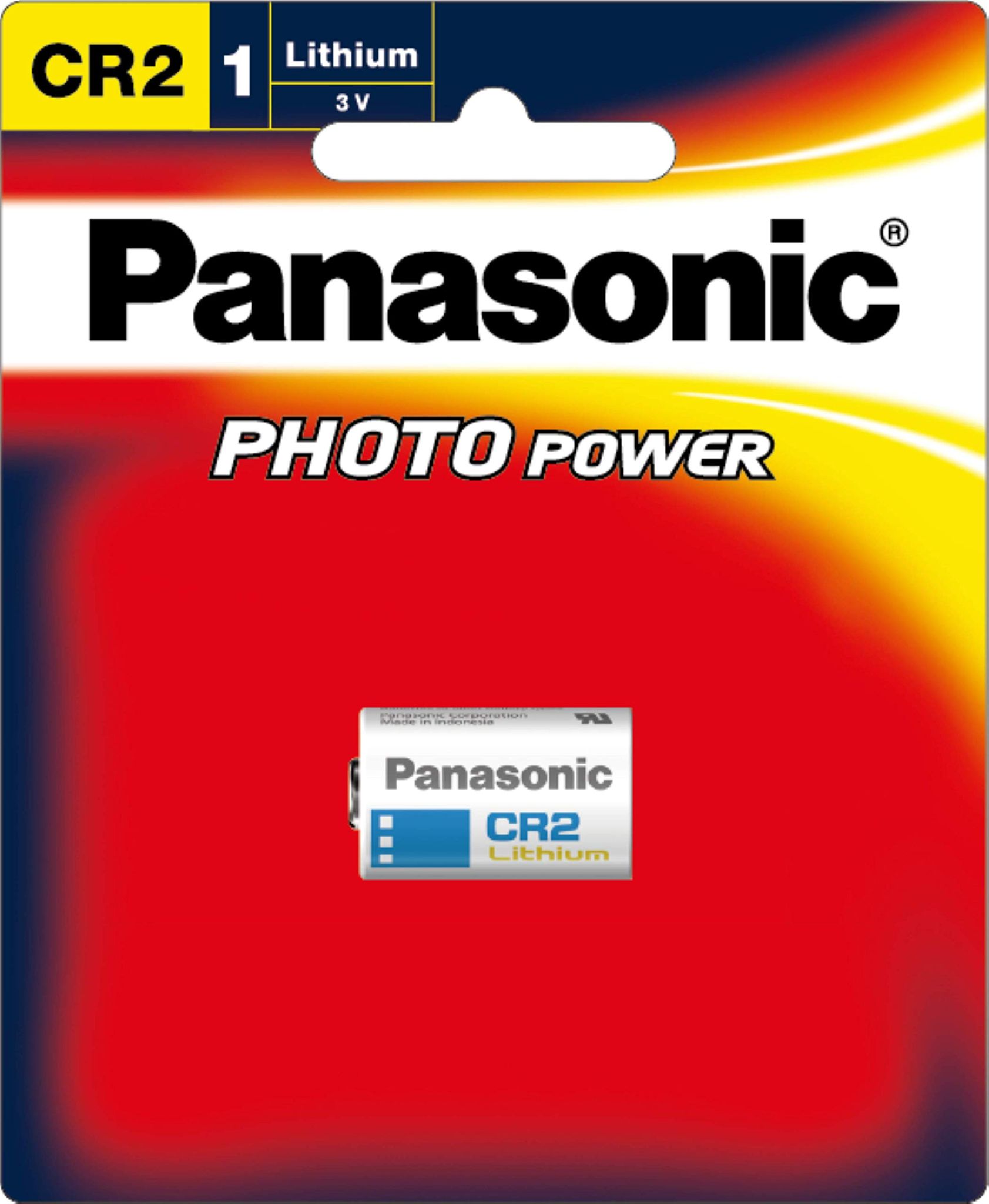Panasonic CR-2W/1BE Photo Power 3v Lithium Button Coin Cell Batteries - Pack of 1