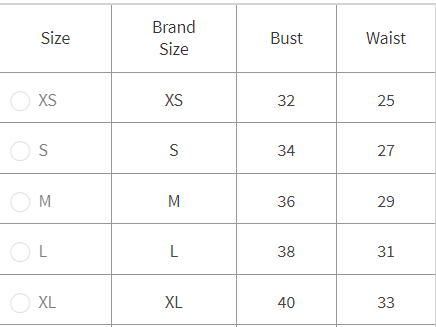 Size Guide