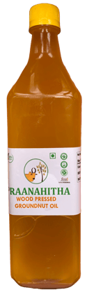 Praanahitha Wood Pressed Groundnut Oil 1Ltr Praanahitha Wood Pressed Groundnut Oil 1Ltr