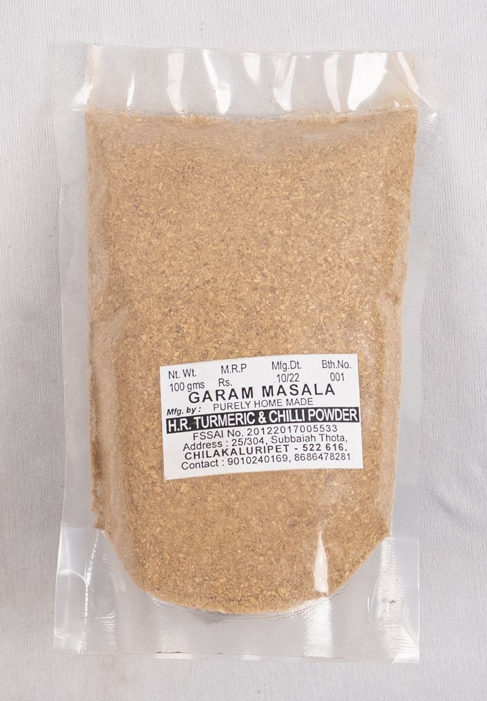 "Garam Masala Powder - 500gms" Purely home made