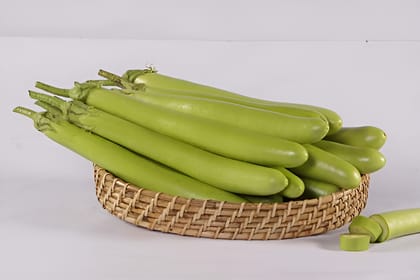 BRINJAL INDAM HYBRID GREEN SEEDS - 50 SEEDS