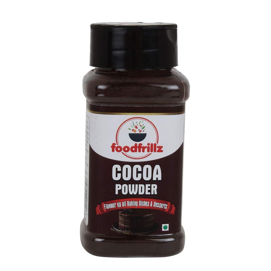 foodfrillz Cocoa Powder (60 g) Unsweetened, for baking, desserts, ice creams, shakes