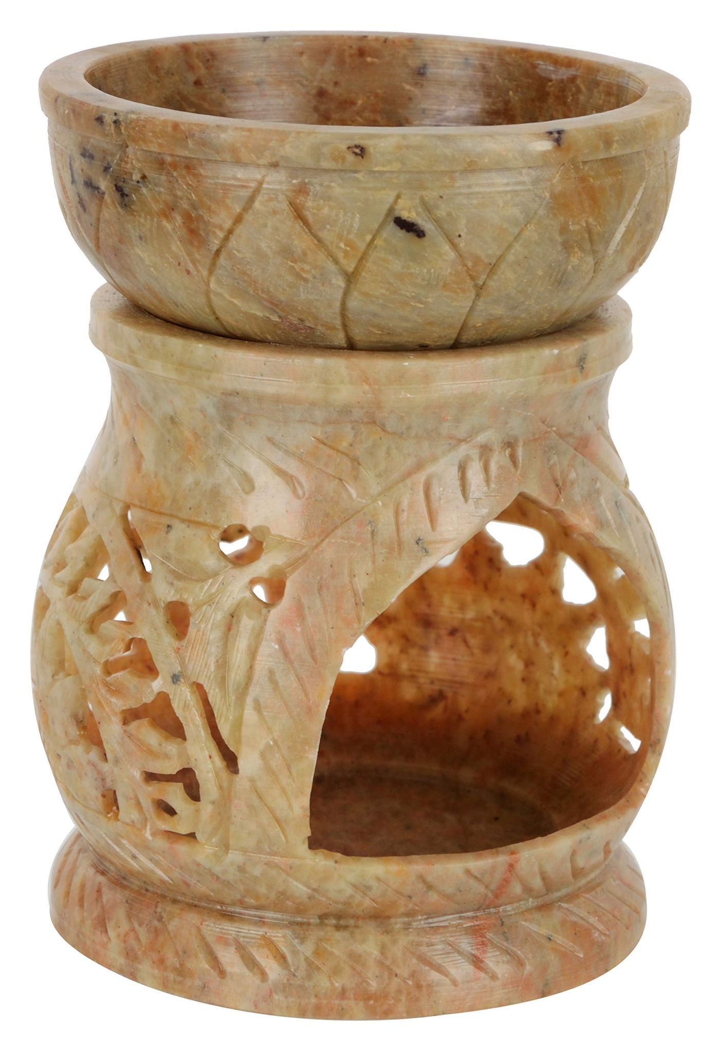 Cottage Stone Oil Burner (16 cm x 9 cm x 15 cm, Pack of 2)
