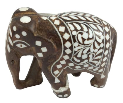 CCIC HANDICRAFT WOODEN ACRYLIC INLAY WORK ELEPHANTS CARPET SHEESHAM WOOD 3 INCH