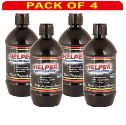 Helper Black Perfumed Floor Cleaner -Pack Of 4pc, 500ml. each Helper Black Perfumed Floor Cleaner -Pack Of 4pc, 500ml. each