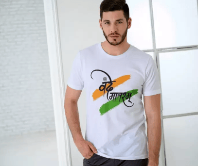 Ikkay Fashion  Men Typography Round Neck Reversible Poly Cotton White T-Shirt