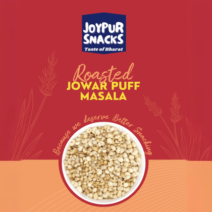 Joypur Snacks Roasted Jowar Puff Masala | Crunchy, Spicy & Healthy | Gluten-Free | High Fiber | 100g Joypur Snacks Roasted Jowar Puff Masala | Crunchy, Spicy & Healthy | Gluten-Free | High Fiber | 100g
