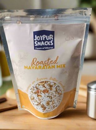Joypur Snacks Roasted Navratan Mix | Healthy, Crunchy, & Flavorful | High Protein | No Frying | 150g Joypur Snacks Roasted Navratan Mix | Healthy, Crunchy, & Flavorful | High Protein | No Frying | 150g