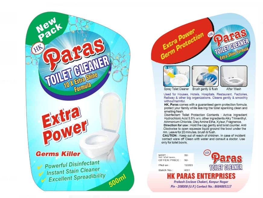 HK Paras Toilet Cleaner -Pack of 4