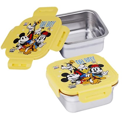 UNMEE Carnival Small Steel Lunch Box 400ml Blue Set of 2, Ideal for Office|School | College|Picnic|Boys| Girls| Men| Leak Proof|Multipurpose| Gifting|Special Occasion