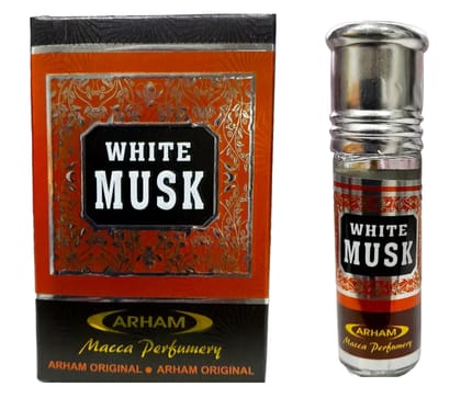 TAUSIF CREATION® Arham Attar White Musk 100% Non-Alcoholic Natural Apparel Perfumes (Roll On System Bottle) 8 Ml TAUSIF CREATION® Arham Attar White Musk 100% Non-Alcoholic Natural Apparel Perfumes (Roll On System Bottle) 8 Ml