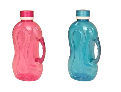 UNMEE Optima Plastic Water Bottle 1.5 Liter, Set of 2pcs Multicolour For Water | Juice | Cocktail | Milkshake | Smoothie, Ideal For  Home | School | College | Office | Gym | Travel | Special Occasions