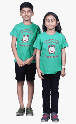 KUCHU Unisex Green T-shirt with 'Best Alarm Clock' Print