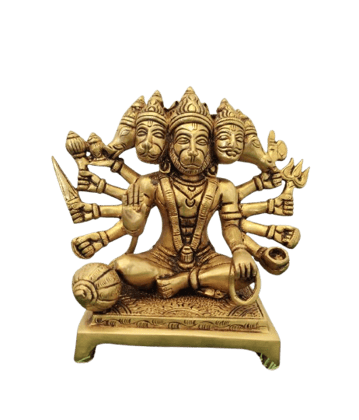 Panchmukhi Hanuman Brass Statue Panchmukhi Hanuman Brass Statue
