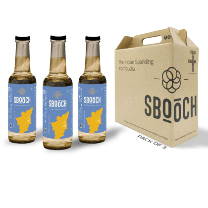 SBOOCH - Indian Sparkling Kombucha Tea | Rasam Flavor,All Natural | Gut Friendly | Antioxidant | Zero Preservatives | NO Artificial Flavors or Additives | Fermented Beverage Tea | 275ml (Pack Of 3) SBOOCH - Indian Sparkling Kombucha Tea | Rasam Flavor,All Natural | Gut Friendly | Antioxidant | Zero Preservatives | NO Artificial Flavors or Additives | Fermented Beverage Tea | 275ml (Pack Of 3)