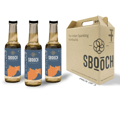 SBOOCH - Indian Sparkling Kombucha Tea | Koshimbir Flavor, All Natural | Gut Friendly | Antioxidant | Zero Preservatives | NO Artificial Flavors or Additives | Fermented Beverage Tea | 275ml (Pack of 3) SBOOCH - Indian Sparkling Kombucha Tea | Koshimbir Flavor, All Natural | Gut Friendly | Antioxidant | Zero Preservatives | NO Artificial Flavors or Additives | Fermented Beverage Tea | 275ml (Pack of 3)