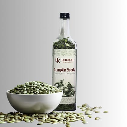 Udukai Premium Pumpkin Seeds - Raw Pumpkin Seeds for Eating | Immunity Booster and Protein Rich Seeds | Healthy Diet Snacks | Weight Management | Rich in Fibre