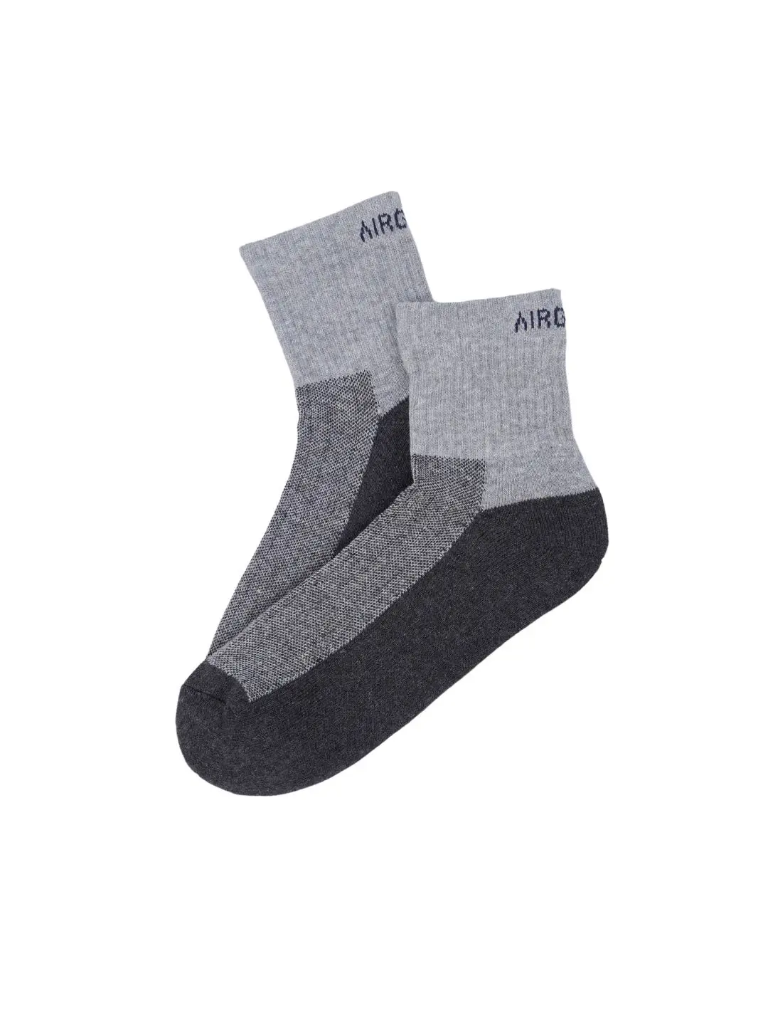 Cotton Ankle Socks for Men and Women - Grey/Dark Grey