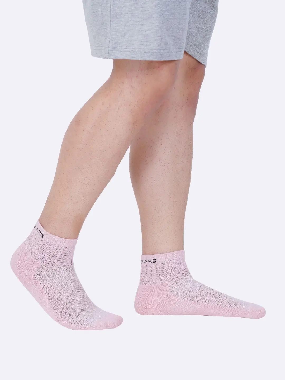 Cotton Ankle Socks for Men and Women - Pink