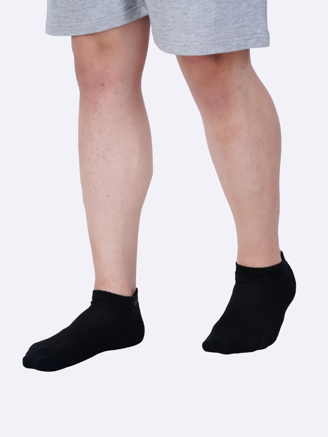 Cotton Ankle Socks for Men and Women - Black