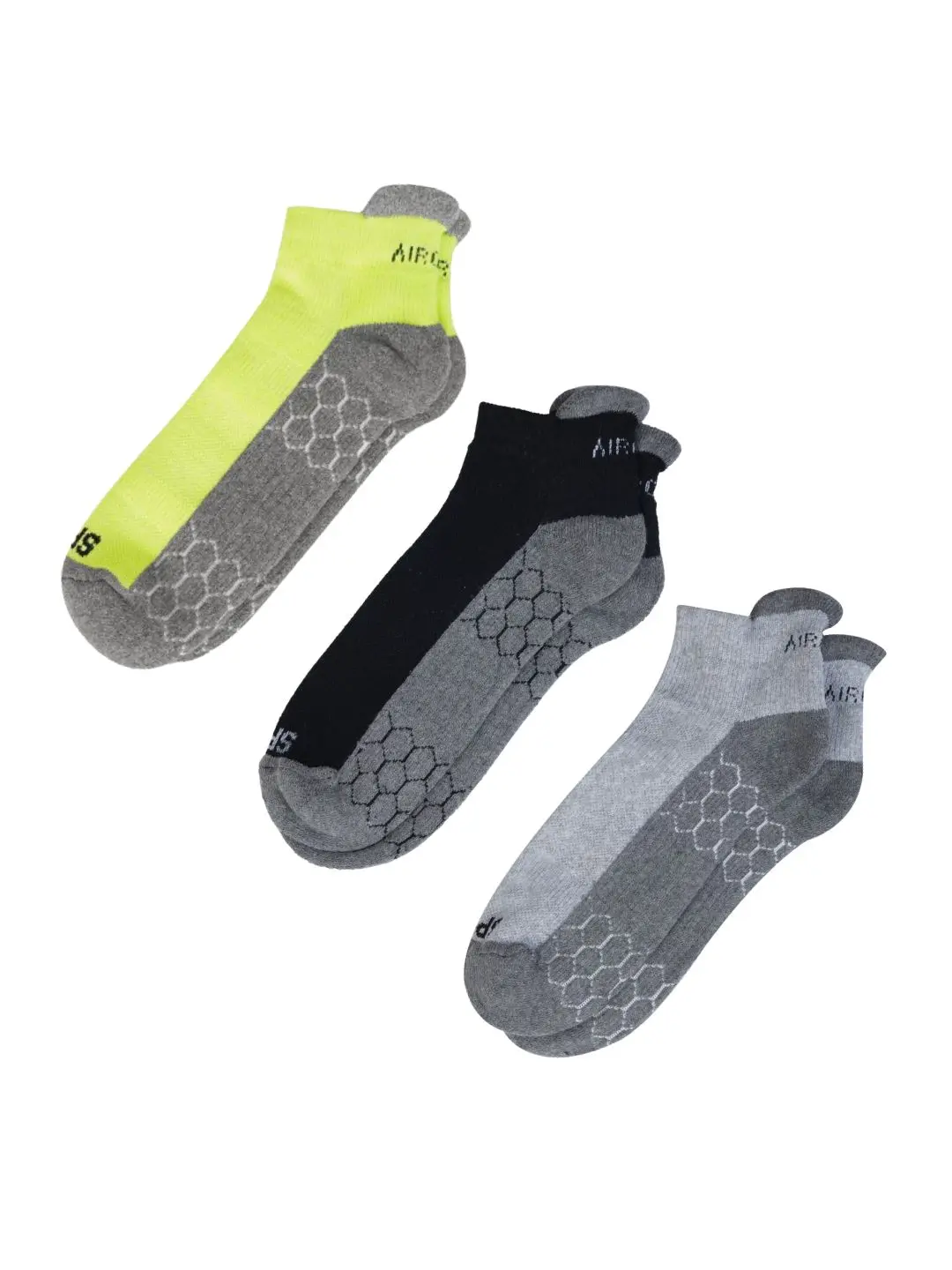 Sports Compression Socks for Men and Women Pack of 3 Pairs - SPO3GRGBL
