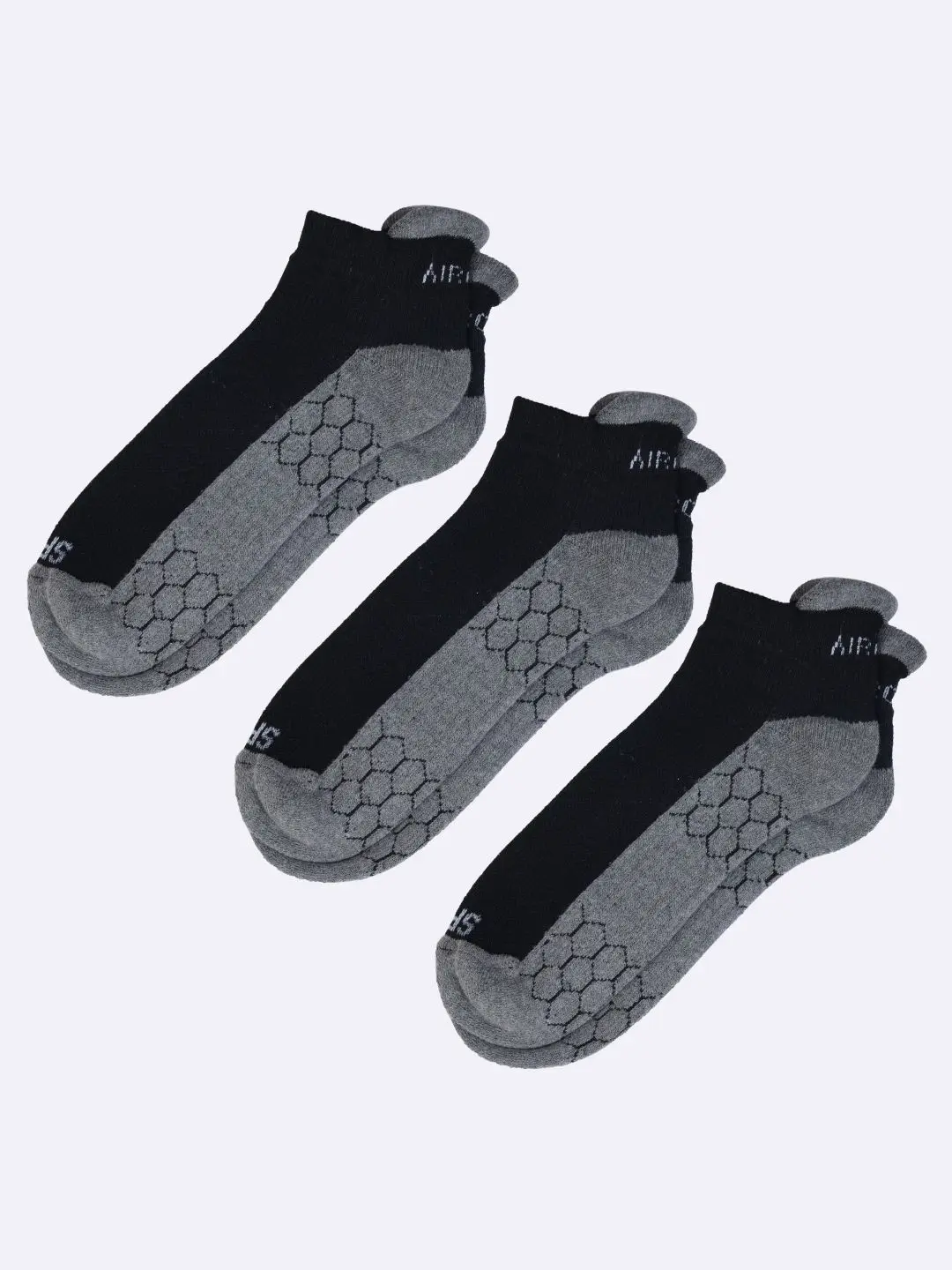 Sports Compression Socks for Men and Women Pack of 3 Pairs - SPO3BL