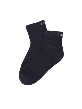 AirGarb Premium Cotton Cushioned High Ankle Socks for Men and Women - S Size (Black) AirGarb Premium Cotton Cushioned High Ankle Socks for Men and Women - S Size (Black)