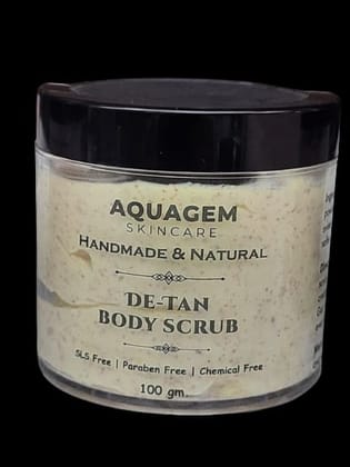 De-Tan Body Scrub - Handmade & Natural - SLS Free, Paraben Free, Chemical Free - 100 gm De-Tan Body Scrub - Handmade & Natural - SLS Free, Paraben Free, Chemical Free - 100 gm