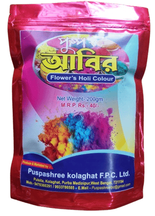 Puspashree Holi Color Powder Pack ( Rose Flower)