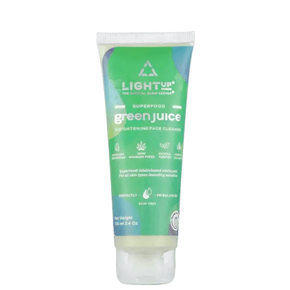Light Up Green Juice Face Cleanser - 100 ml, Hydrating, Pore Cleansing, Nourishing, Anti-Pollution Face Wash for Glowing Skin, The Official Glow Keeper, For Dry Skin…