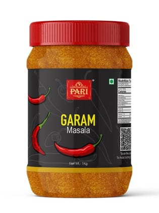 Pari Garam Masala | Garam Masala | Indian Spices & Masalas | Dry Powder | Spicy Powder | Clove, Coriander, Black Pepper, Black Cardamom | (Pack of 1 x 1000g) Pari Garam Masala | Garam Masala | Indian Spices & Masalas | Dry Powder | Spicy Powder | Clove, Coriander, Black Pepper, Black Cardamom | (Pack of 1 x 1000g)