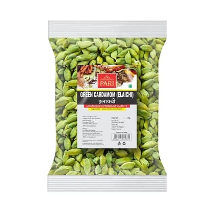 Pari Green Cardamom | Green Elaichi | Fibre Rich | Natural Cardamom | Premium Green Cardamom | Whole Spices | Hari Elaichi 1000 Gram Pari Green Cardamom | Green Elaichi | Fibre Rich | Natural Cardamom | Premium Green Cardamom | Whole Spices | Hari Elaichi 1000 Gram