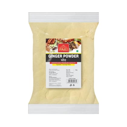 Pari Natural Dry Ginger Powder | Ginger Root Powder | Saunth Powder for Cooking,Tea, Ginger Bread, Cakes, Adrak Powder | 1 kg (Pack of 1) Pari Natural Dry Ginger Powder | Ginger Root Powder | Saunth Powder for Cooking,Tea, Ginger Bread, Cakes, Adrak Powder | 1 kg (Pack of 1)