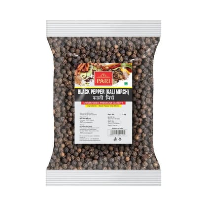 Pari Black Pepper Whole | Kali Mirch | Gol Mirch | Handpicked and Clean | Whole Spices | Chemical and Pesticides Free | Naturally Processed | Unadulterated | 1000 Grams Pari Black Pepper Whole | Kali Mirch | Gol Mirch | Handpicked and Clean | Whole Spices | Chemical and Pesticides Free | Naturally Processed | Unadulterated | 1000 Grams