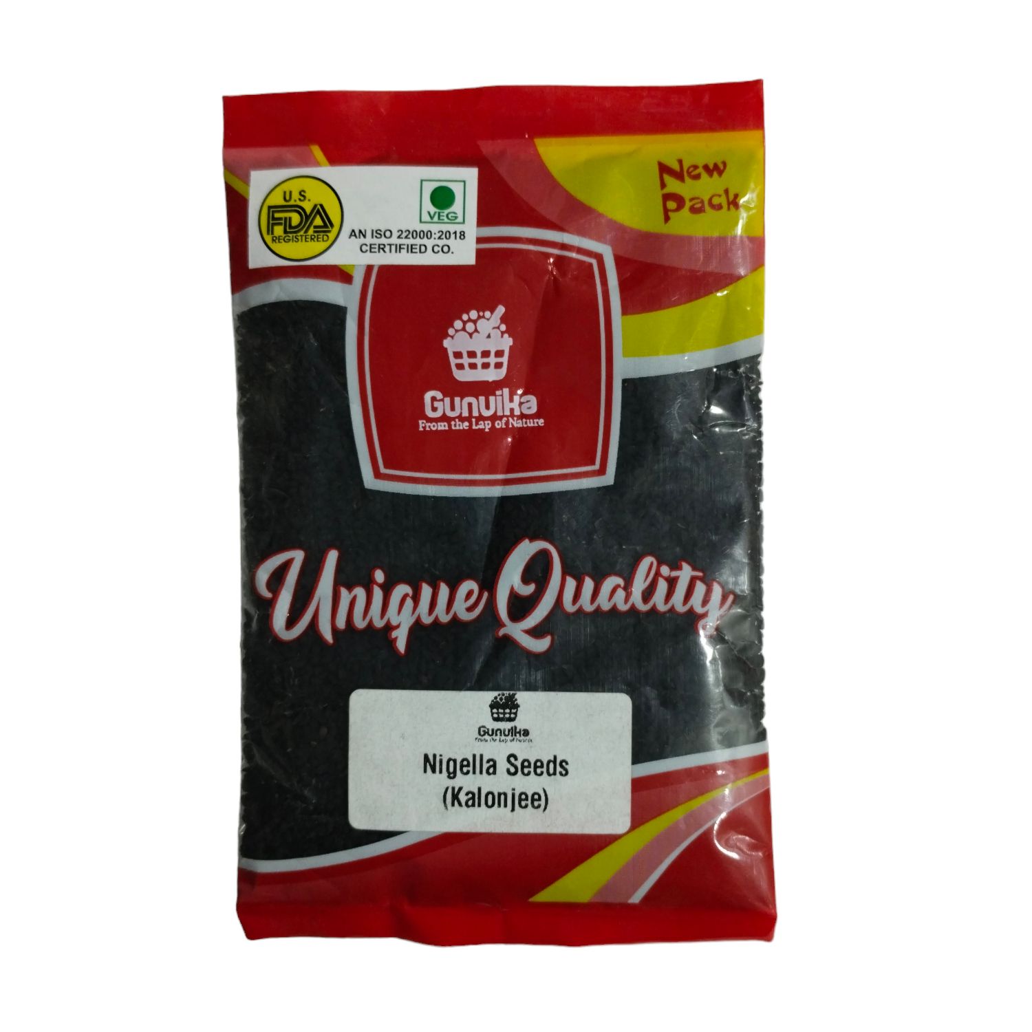 Gunvika Whole Raw Nigella Seeds - Kalonji seeds - 100 gm