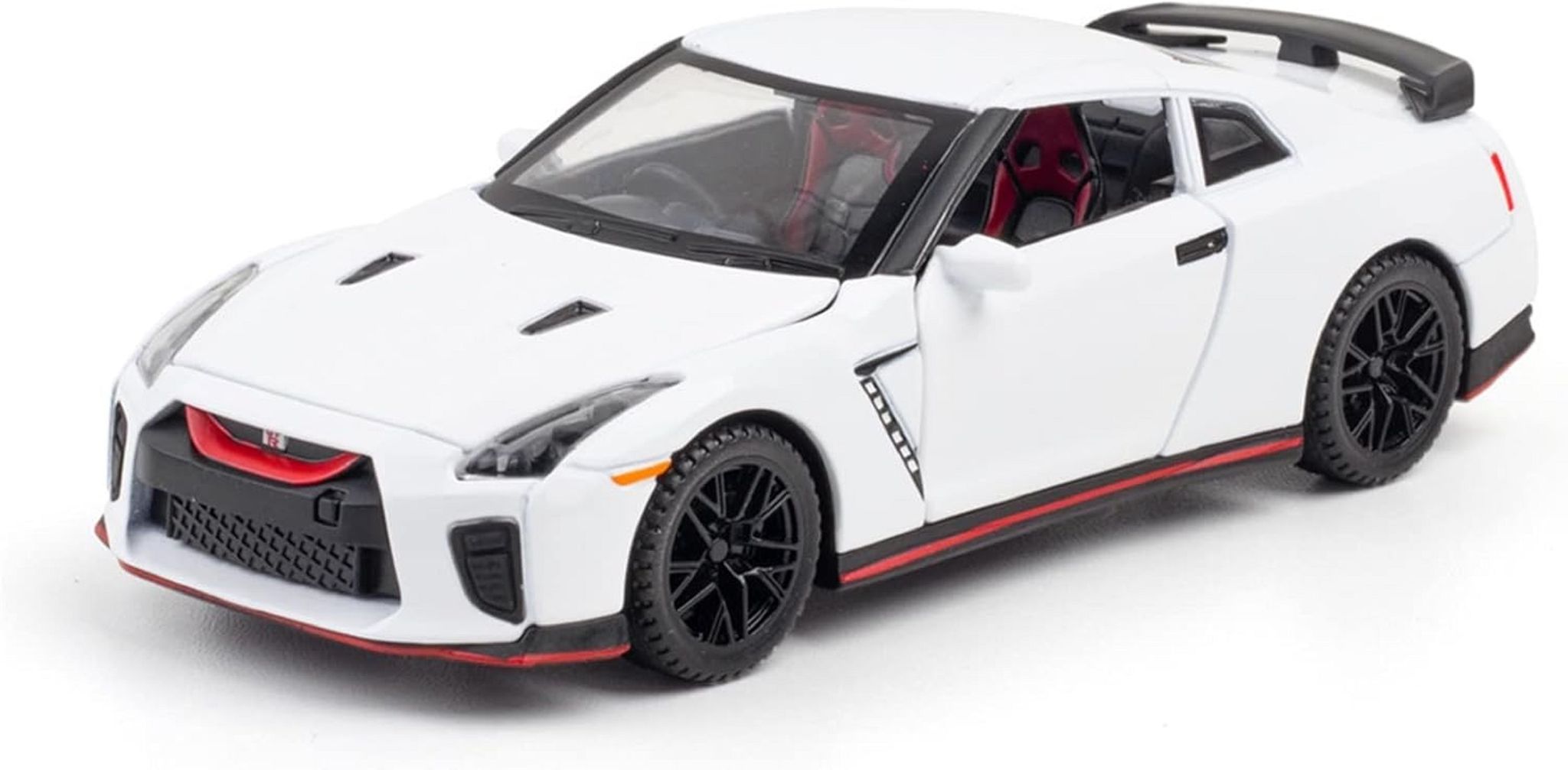 KTRS ENTERPRISE 1:32 Alloy Metal Pull Back Die-cast Car Model Car Pull Back car Super car with Openable Doors with Sound and Light Doors & Light Music Boys Toys Kids (Nissan GTR)