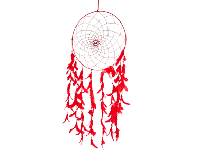 Red feathers - Dream Catcher Traditional Indian Dreamcatchers Wall Art For Bedrooms, Home Wall, Hanging Design. Size 12" Red feathers - Dream Catcher Traditional Indian Dreamcatchers Wall Art For Bedrooms, Home Wall, Hanging Design. Size 12"